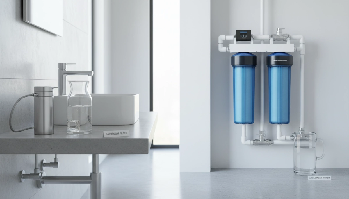 bathroom water filter vs whole house system hEnorl bathroom water filter vs whole house system