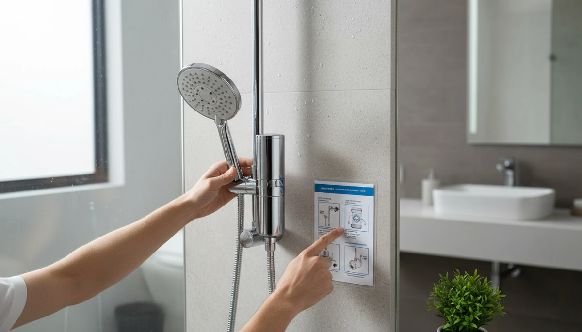 Installation und Wartung des Duschwasserfilters g 1 Installation und Wartung des Duschwasserfilters Leitfaden