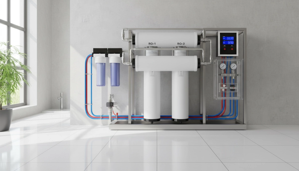 Dual Membrane RO for High TDS Water Monitoring wOo Dual-Membrane RO for High TDS Water Monitoring