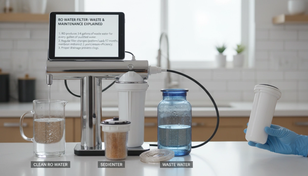 RO Water Filter Waste and Maintenance Explained
