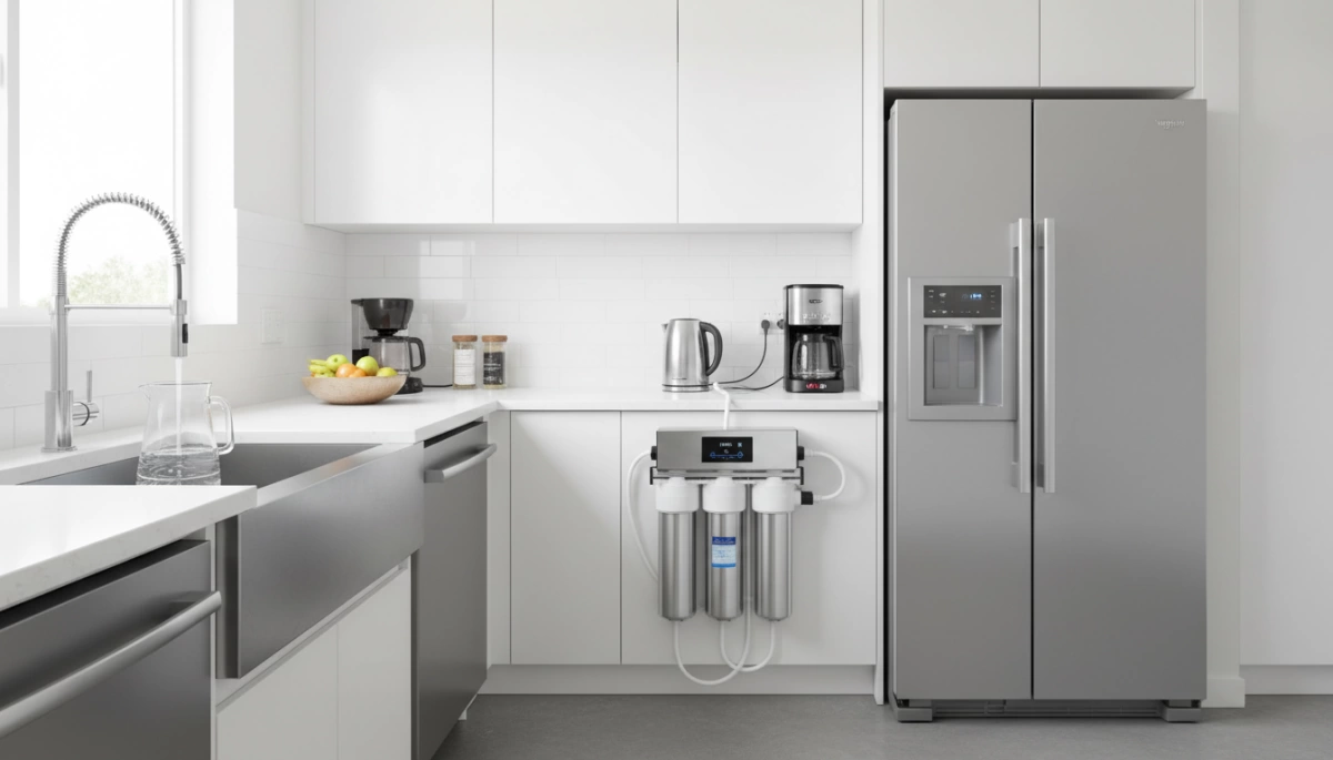 Tratamiento de agua de ósmosis inversa para electrodomésticos de cocina