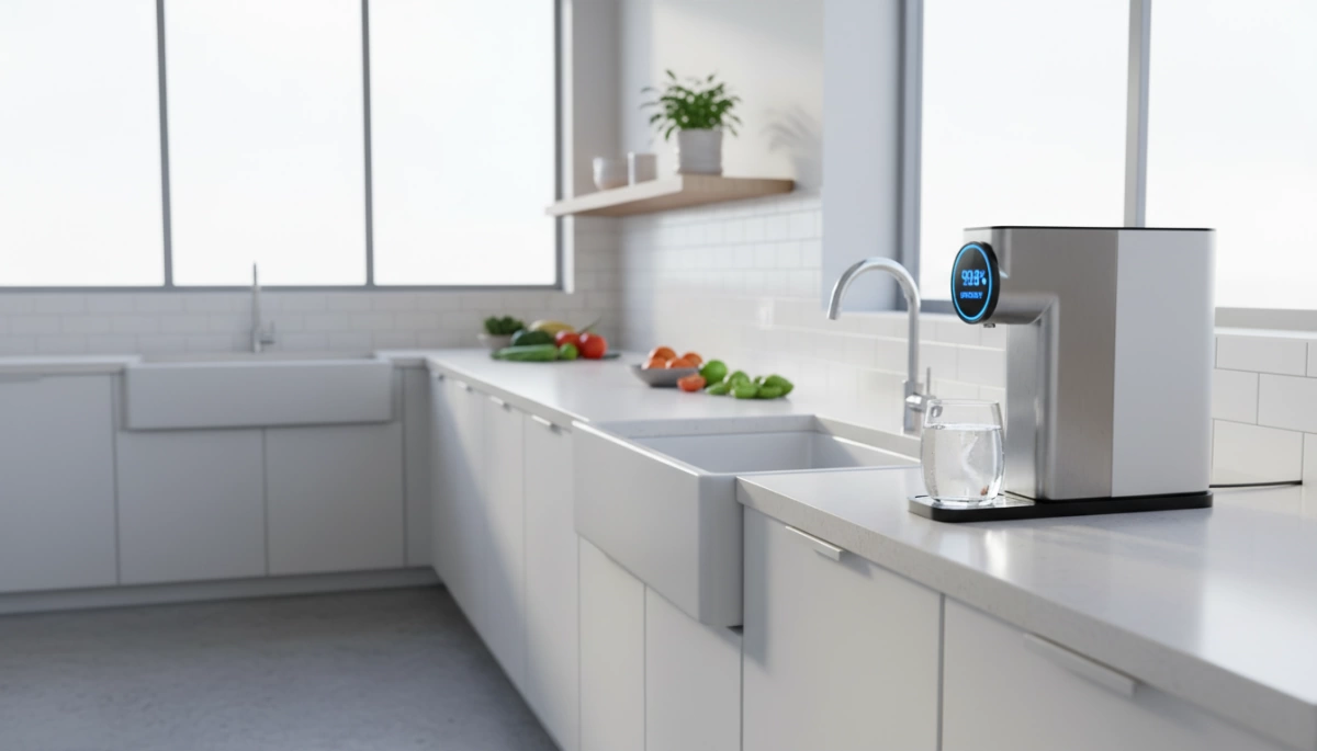 Smart Countertop RO Water Filter Efficiency LERxur 1 Smart Countertop RO Water Filter Efficiency