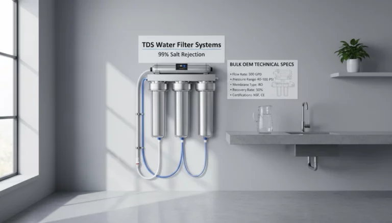 Sistemas de filtración de agua TDS con rechazo de sal del 99% Bu 1