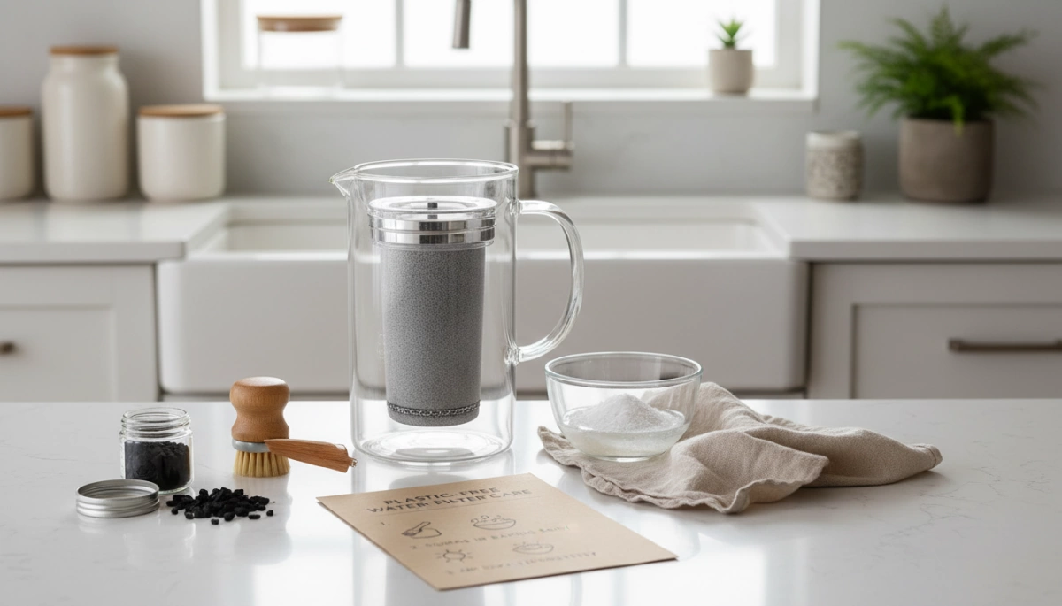 Guía de mantenimiento del filtro de agua sin plástico