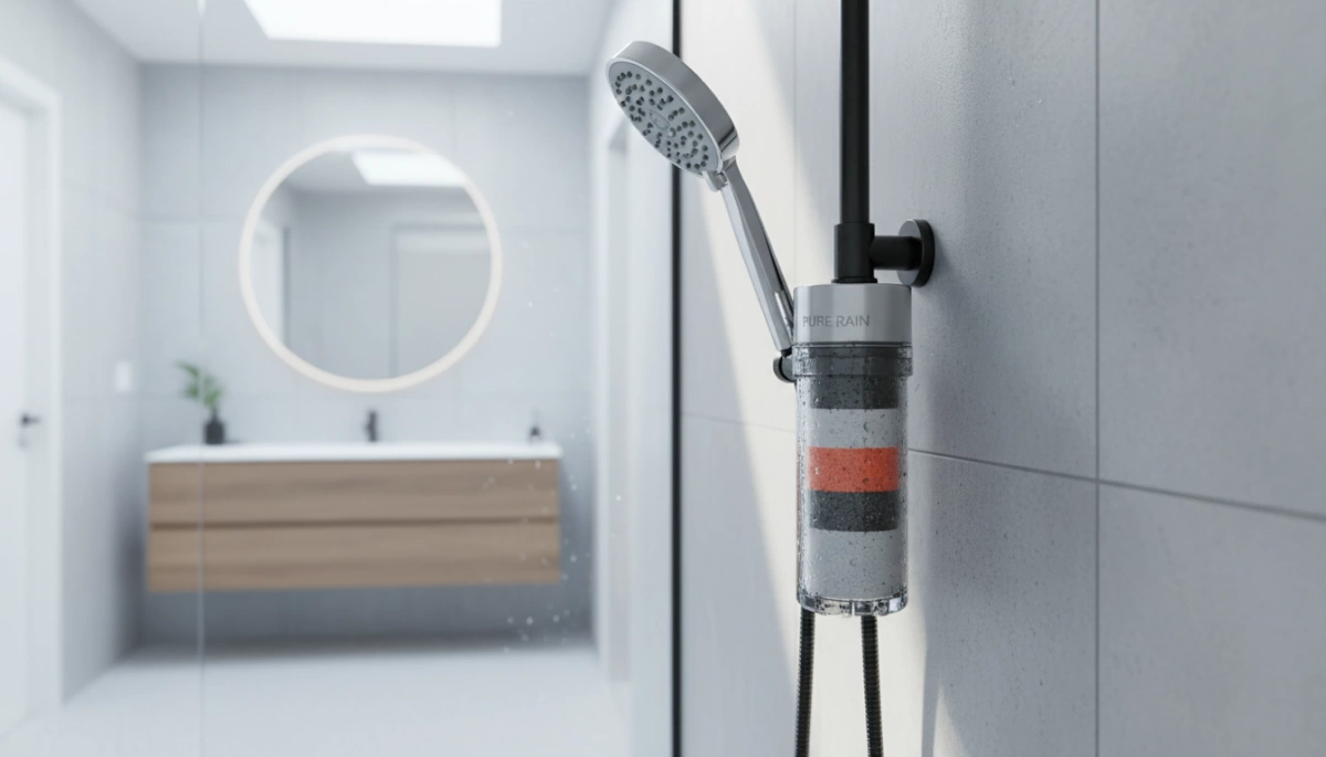 filtro doccia per rimozione di ferro e zolfo dall'acqua di pozzo l filtro doccia per rimozione di ferro e zolfo dall'acqua di pozzo