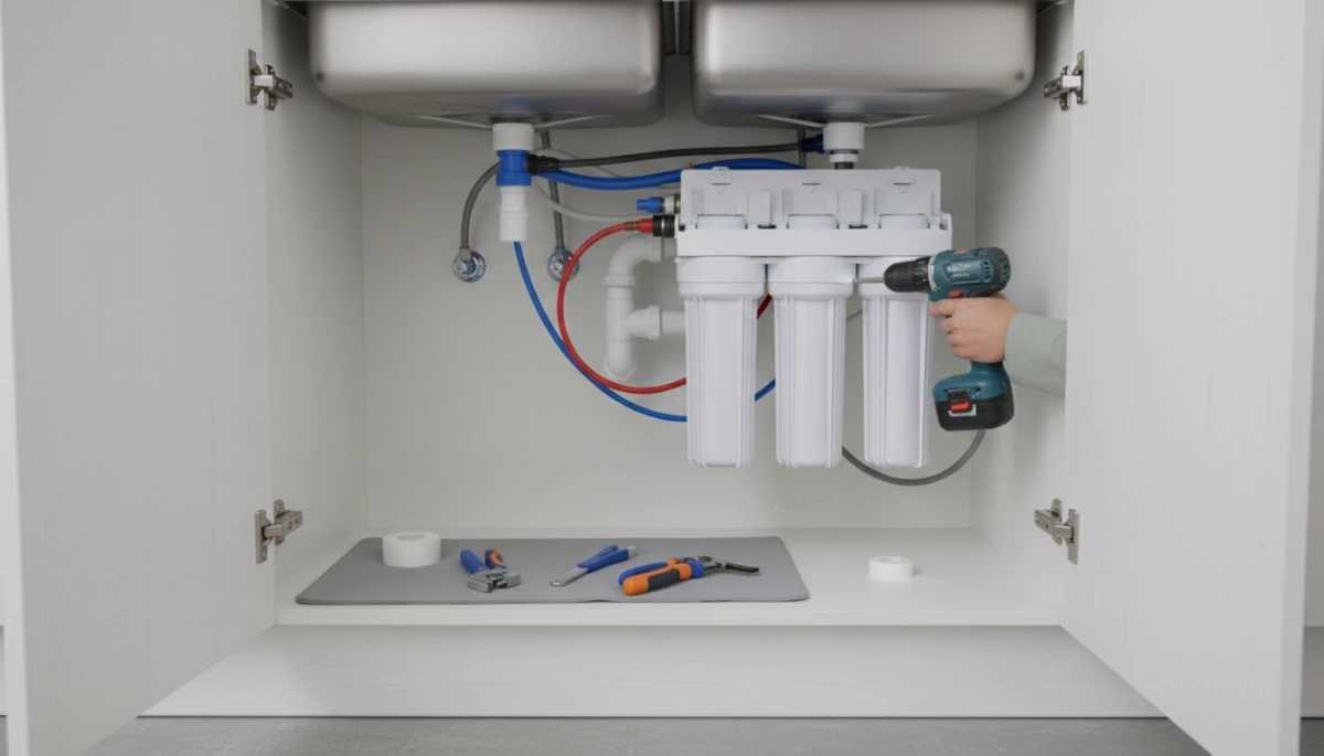 under sink water filter installation steps AslaBHW under sink water filter installation steps