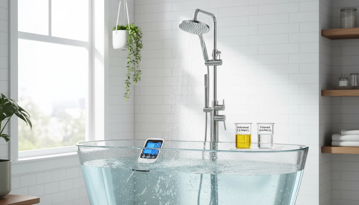 Chlorine Removal Efficiency in Bath Water Filters 1 Chlorine Removal Efficiency in Bath Water Filters