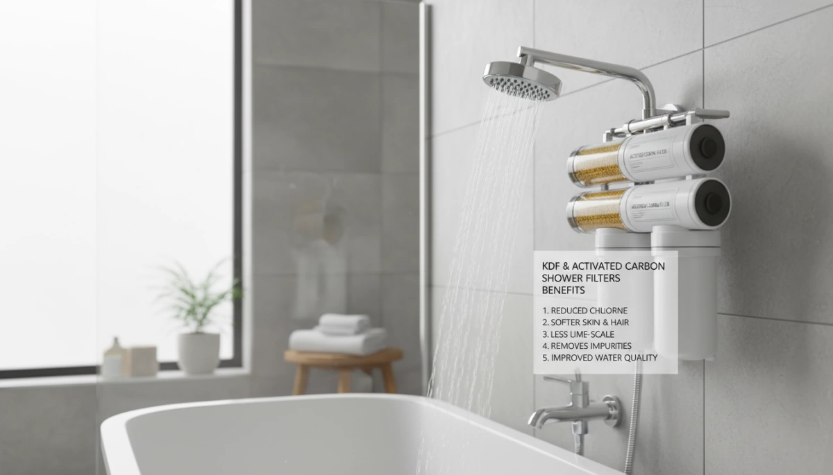 KDF and Activated Carbon Shower Filters Benefits i KDF and Activated Carbon Shower Filters Benefits
