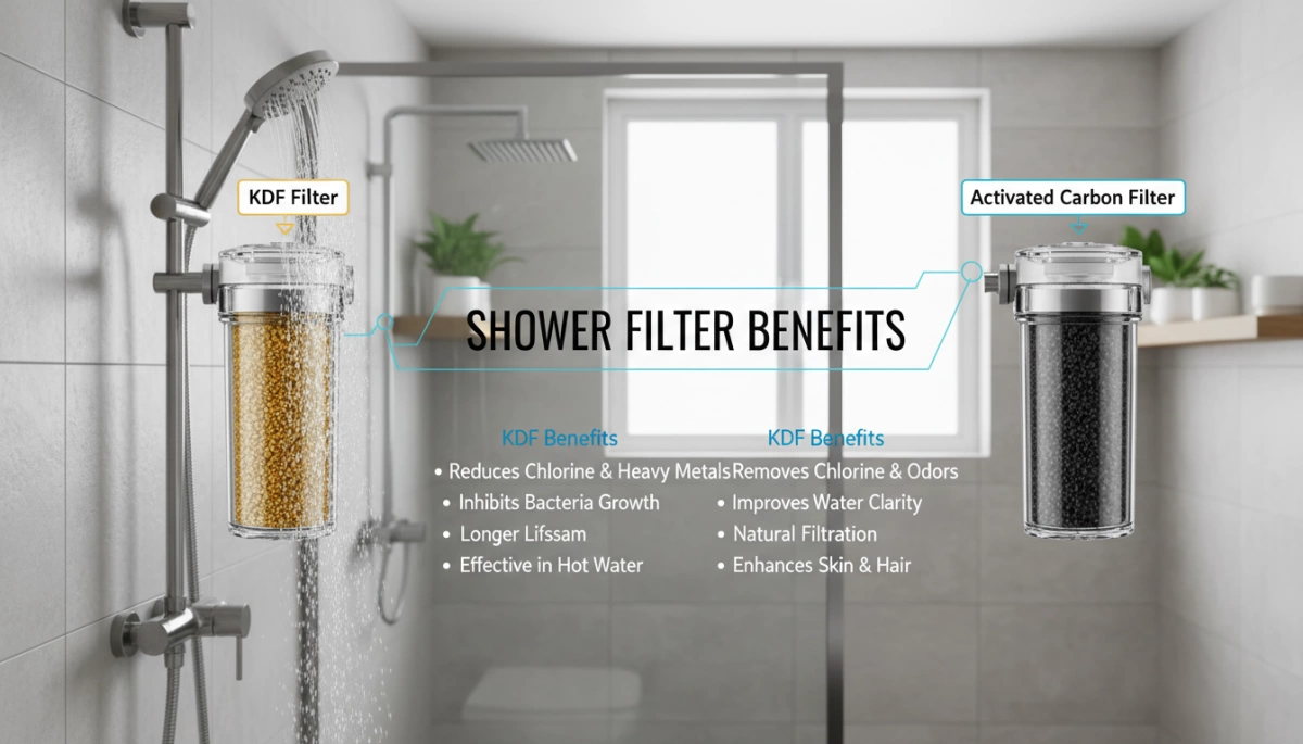 KDF vs Activated Carbon Shower Filter Benefits c2H KDF vs Activated Carbon Shower Filter Benefits