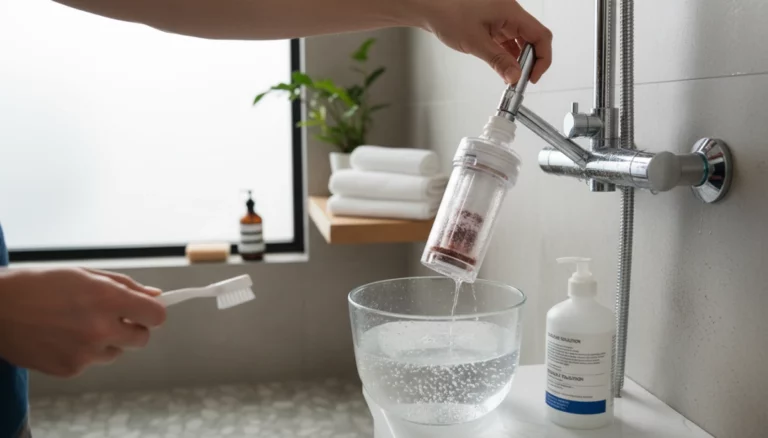 Manutenzione dei filtri doccia nelle regioni con acqua dura e