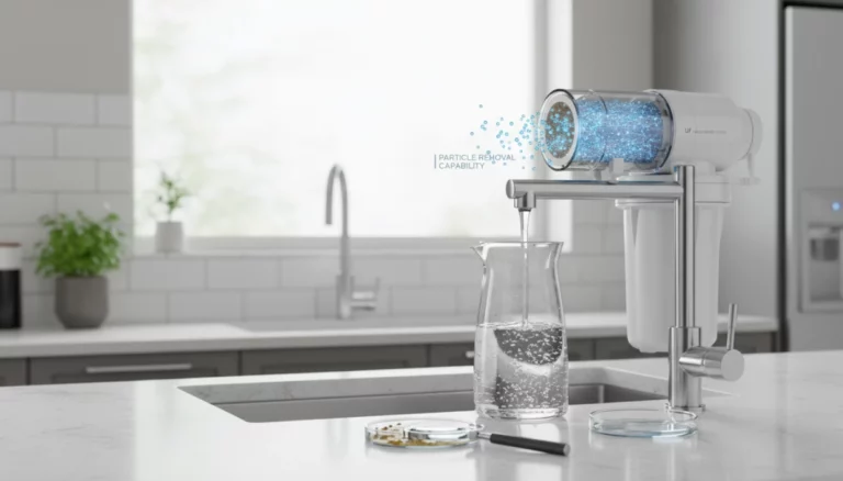 Partikelentfernungskapazität von UF-Küchenarmatur-Wasserfiltern 1