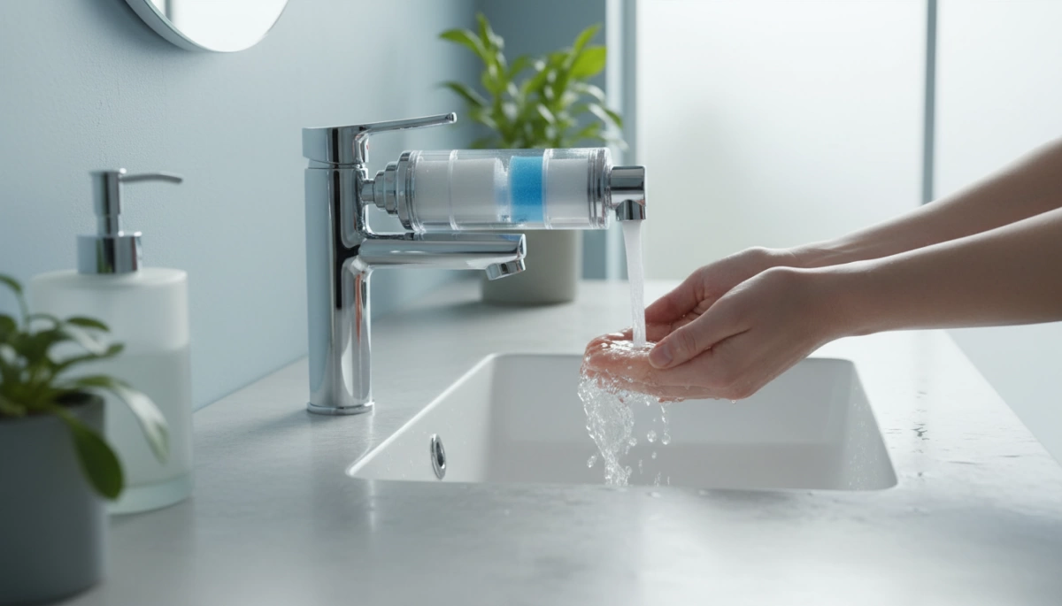 Hautfreundliches Wasserqualitätsdesign für Wasserhahnfilter Q Hautfreundlicher Wasserhahn-Filter Wasserqualitätsdesign