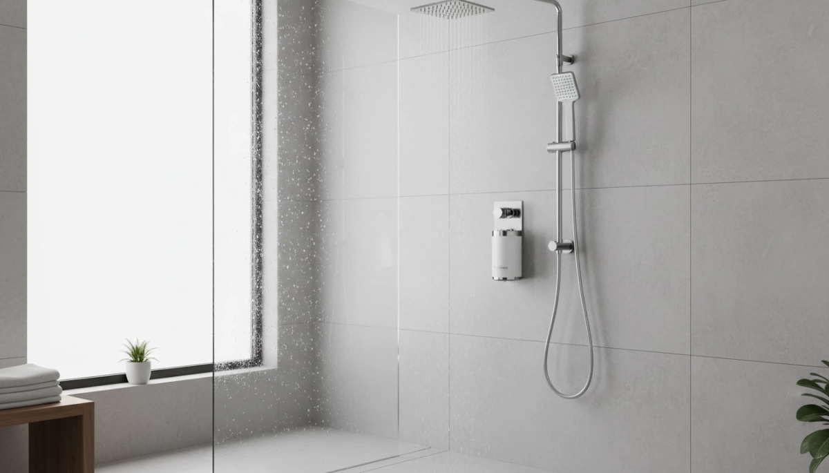 Design del filtro doccia resistente agli shock termici