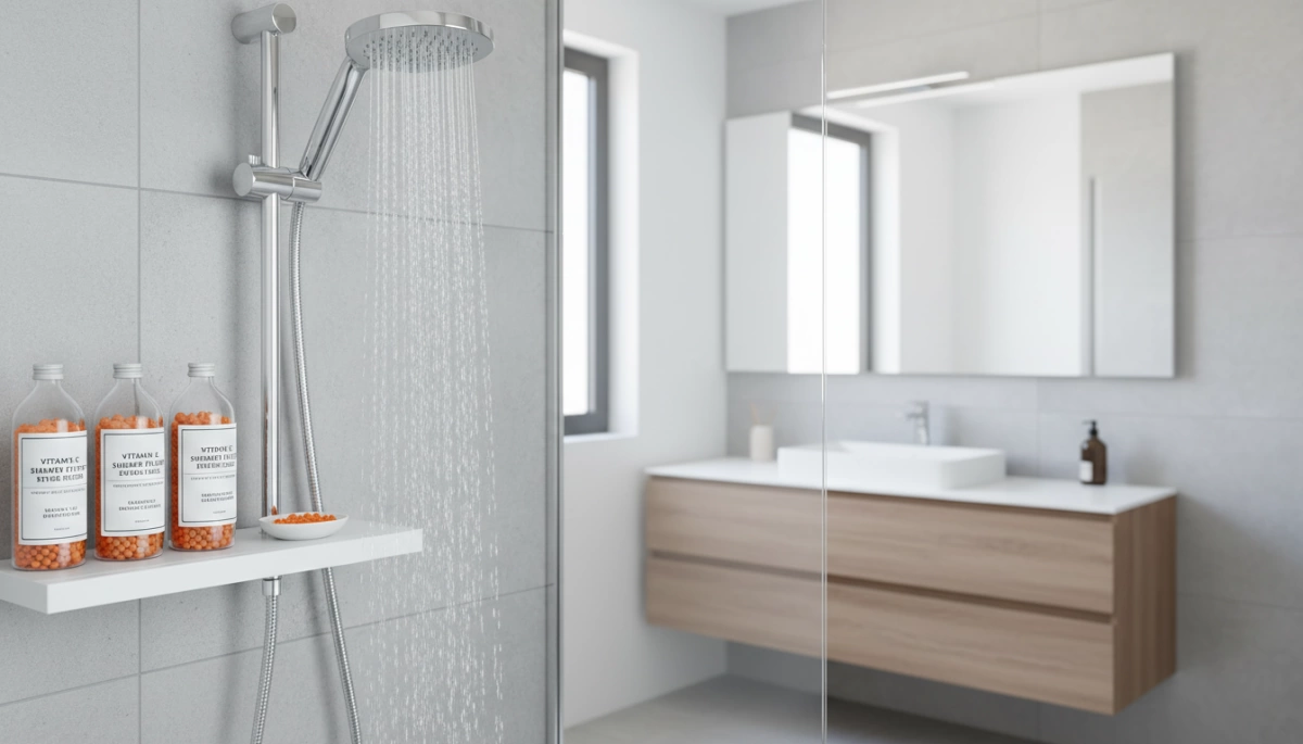 Stabilité de la vitamine C dans les filtres de douche
