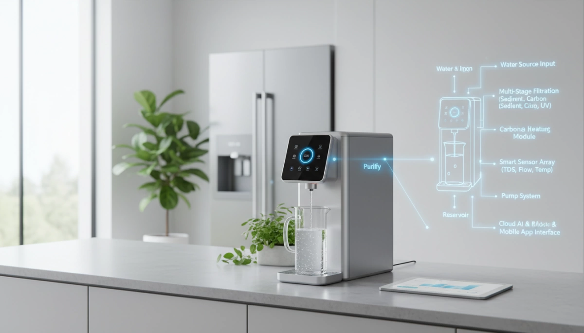 Architektur des Smart-Wasser-Spendersystems UytEkqc3 Architektur des Smart-Wasser-Spendersystems